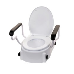 Toilet seat riser with...