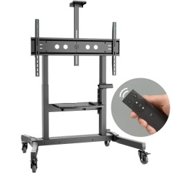 ONKRON TS1991E-B Mobile Motorised Stand for TVs or Interactive Panels 50‘-100’, max 130 kg, black