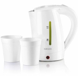 Haeger EK-10W.015A Travel Electric kettle with two cups 0.5L 1100W