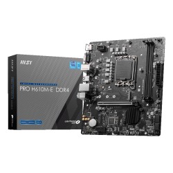 Mainboard|MSI|Intel H610|LGA1700|MicroATX|Memory DDR4|Memory slots 2|1xPCI-Express 1x|1xPCI-Express 16x|1xM.2|1x15pin D-sub|1xHD