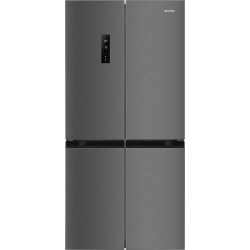 Külmik Smeg, 179 cm, 322/166 l, 37 dB, puutetundlik, NoFrost, tume rv teras