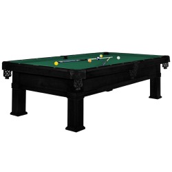 Billiard Table, Pool, Bern, 8 ft., Black, Club Cloth yellow green