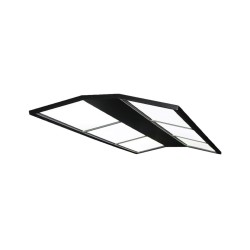 Pool Table Light, Curved LED, black, 185 x 85 x 4,5 cm