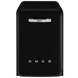 Nõudepesumasin Smeg, 50-ndate stiil, 60 cm, 45 dB, must