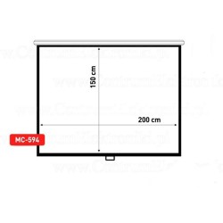 Maclean MC-594 projection screen 2.54 m (100") 3:4