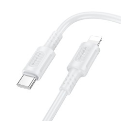 Laadimisjuhe Borofone BX111 USB-C to Lightning 1.0m valge