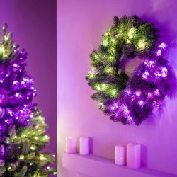 Twinkly pre-lit wreath 50...