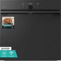 Gorenje Inbyggnadsugn på 77 l med pyrolytisk självrengöring som förenklar underhållet. Jämn värmefördelning ger stabila resultat