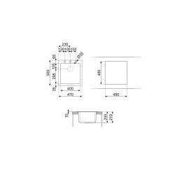 Valamu Smeg, 45 cm, Quadra,...