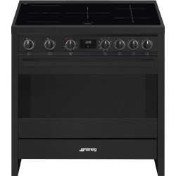 Elektripliit Smeg Mista, 90 cm, 5 x induktsioon, elektriahi, aurupuhastus, antrastiit