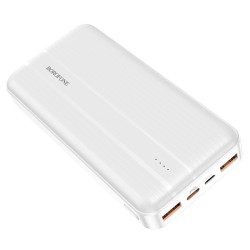 Väline aku Power Bank Borofone BJ9A Type-C PD+Quick Charge 3.0 (3A) 20000mAh valge