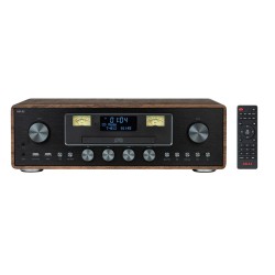 AKAI AM-100 RHAPSODY Stereo system 30W RMS, Bluetooth 5.0, DAB+/FM, CD/USB, AUX, brown black