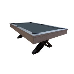 Billiard Table, Pool, Xcon, 8 ft., Grey Oak, display piece, 8 ft., Simonis 860 shark grey