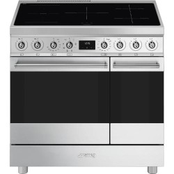 Elektripliit Smeg Classic, 90 cm, 5 x induktsioon, 2x elektriahi, aurupuhastus, rv teras