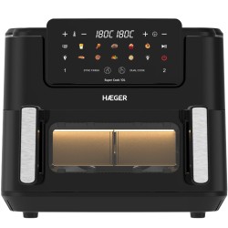 Haeger AF-D10.010B Super Cook Digital Air Fryer 10L ( 2 x 5L ) 2600W