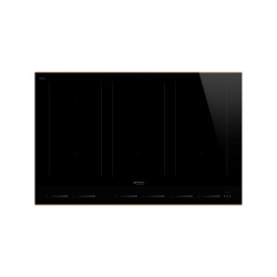 Pliidiplaat Smeg Dolce Stil Novo, 6 x multi induktsioon, 80 cm, Autovent, lõigatud, must/vask