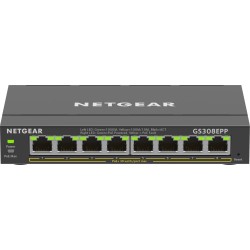 NETGEAR 8-Port Gigabit Ethernet High-Power PoE+ Plus Switch (GS308EPP) Managed L2/L3 Gigabit Ethernet (10/100/1000) Power over E