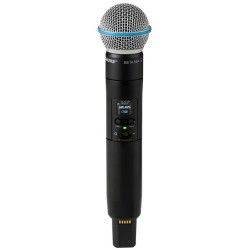 Shure SLXD2+/B58-G65 - handheld transmitter with an Beta® 58A capsule (470–606 MHz)