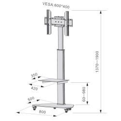 Techly Floor Stand with...